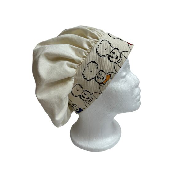 BARNEY SALTZBERG CHEF Hat Vintage *NEW* Ivory Toque Cartoon Adult One Size - Picture 4 of 9